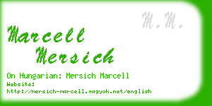 marcell mersich business card